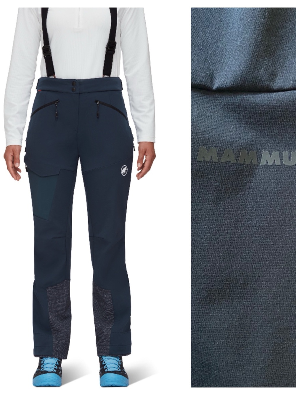 Mammut Black Base Jump SO Touring Women's Ski Snowboard Pants 8